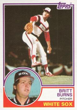 #541 Britt Burns - Chicago White Sox - 1983 Topps Baseball