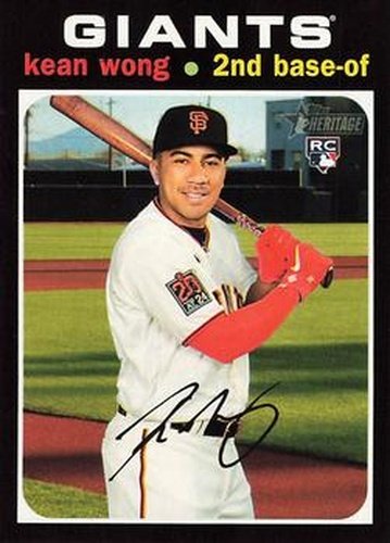 #541 Kean Wong - San Francisco Giants - 2020 Topps Heritage Baseball