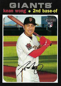 #541b Kean Wong - San Francisco Giants - 2020 Topps Heritage Baseball