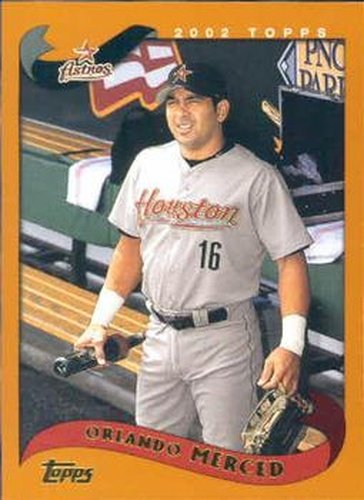 #542 Orlando Merced - Houston Astros - 2002 Topps Baseball