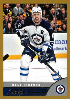 #542 Olli Jokinen - Winnipeg Jets - 2013-14 Score - Gold Hockey