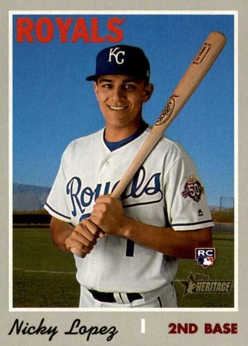 #542 Nicky Lopez - Kansas City Royals - 2019 Topps Heritage Baseball
