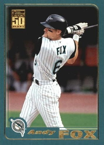 #542 Andy Fox - Florida Marlins - 2001 Topps Baseball