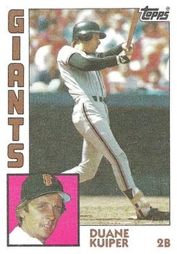 #542 Duane Kuiper - San Francisco Giants - 1984 Topps Baseball