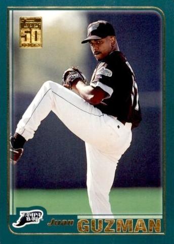 #543 Juan Guzman - Tampa Bay Devil Rays - 2001 Topps Baseball