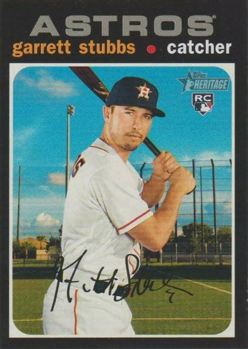 #543c Garrett Stubbs - Houston Astros - 2020 Topps Heritage Baseball