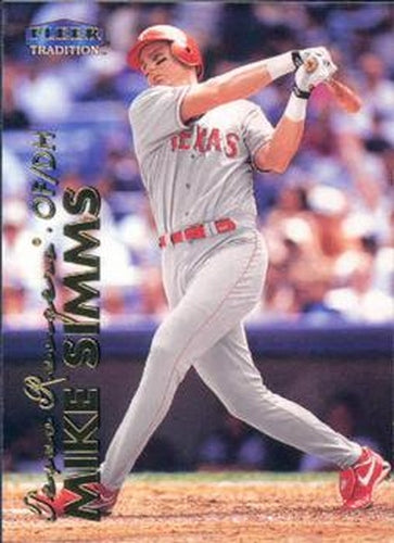 #544 Mike Simms - Texas Rangers - 1999 Fleer Tradition Baseball