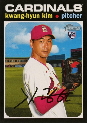 #544 Kwang-Hyun Kim - St. Louis Cardinals - 2020 Topps Heritage Baseball