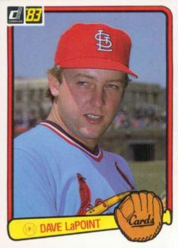 #544 Dave LaPoint - St. Louis Cardinals - 1983 Donruss Baseball