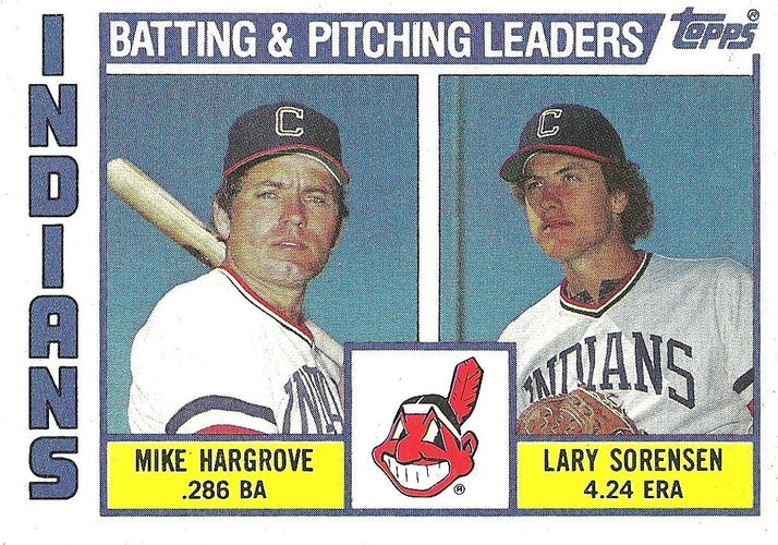 #546 Indians Leaders / Checklist Mike Hargrove / Lary Sorensen - Cleveland Indians - 1984 Topps Baseball