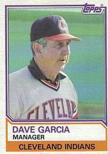 #546 Dave Garcia - Cleveland Indians - 1983 Topps Baseball