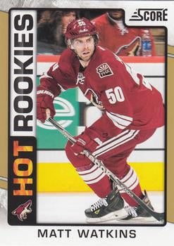 #546 Matt Watkins - Phoenix Coyotes - 2012-13 Score - Gold Rush Hockey