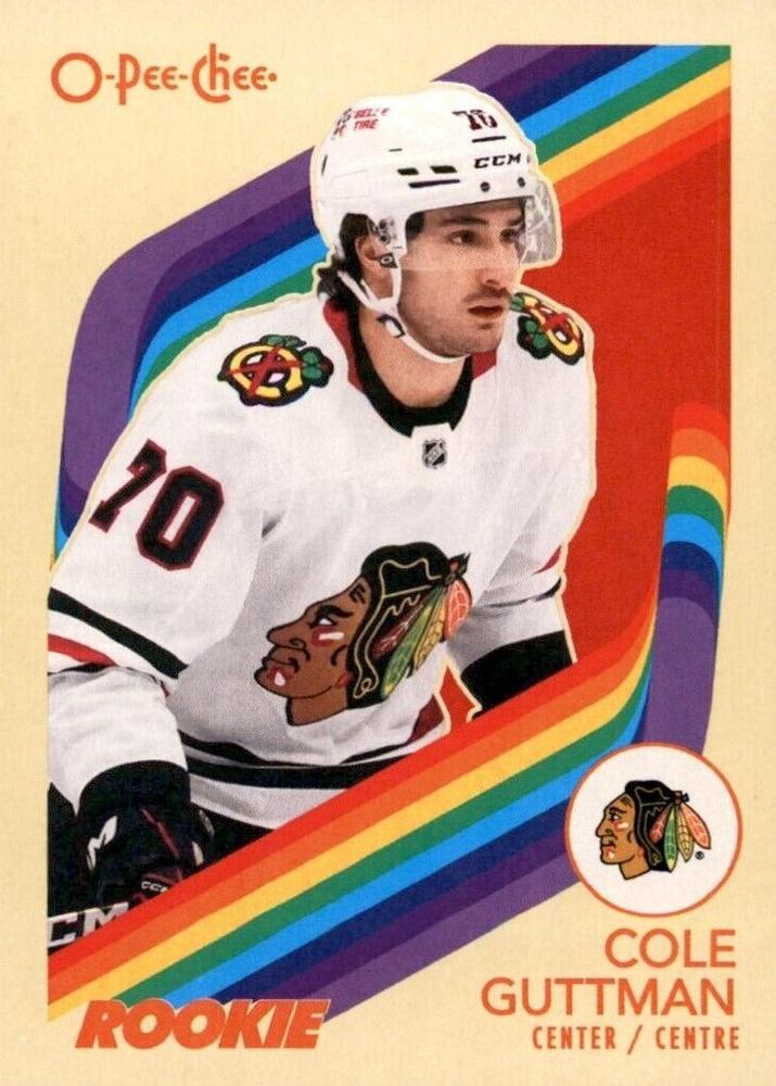 #547 Cole Guttman - Chicago Blackhawks - 2023-24 O-Pee-Chee - Retro Hockey