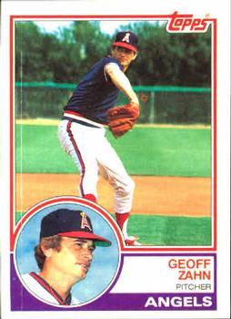 #547 Geoff Zahn - California Angels - 1983 Topps Baseball