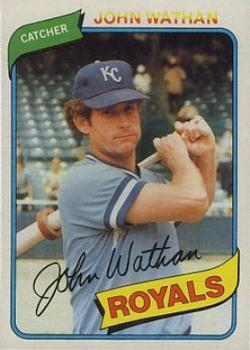 #547a John Wathan - Kansas City Royals - 1980 Topps Baseball
