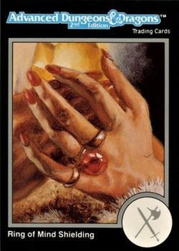 #547 Ring of Mind Shielding - 1991 TSR Advanced Dungeons & Dragons - Silver