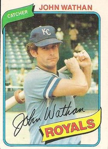 #547b John Wathan - Kansas City Royals - 1980 Topps Baseball