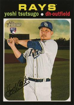 #548 Yoshi Tsutsugo - Tampa Bay Rays - 2020 Topps Heritage Baseball