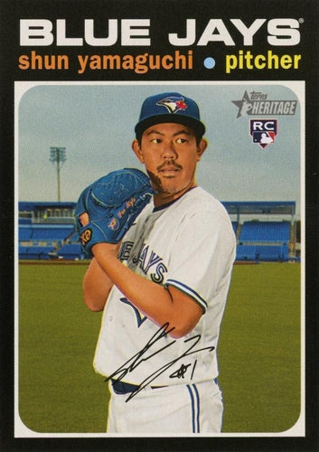 #549 Shun Yamaguchi - Toronto Blue Jays - 2020 Topps Heritage Baseball