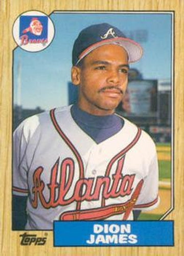 #54T Dion James - Atlanta Braves - 1987 Topps Traded Baseball
