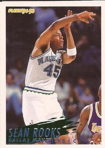 #54 Sean Rooks - Dallas Mavericks - 1994-95 Fleer Basketball
