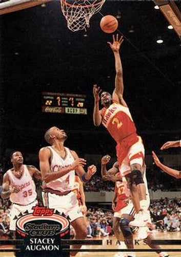 #54 Stacey Augmon - Atlanta Hawks - 1992-93 Stadium Club Basketball