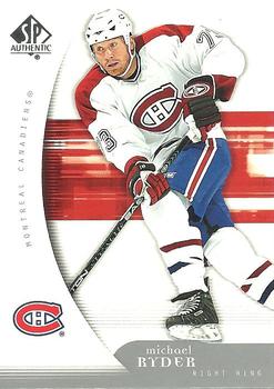 #54 Michael Ryder - Montreal Canadiens - 2005-06 SP Authentic Hockey