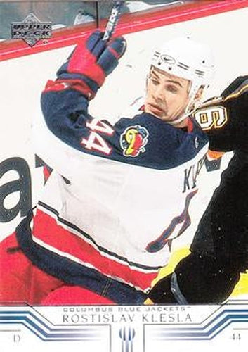 #54 Rostislav Klesla - Columbus Blue Jackets - 2001-02 Upper Deck Hockey