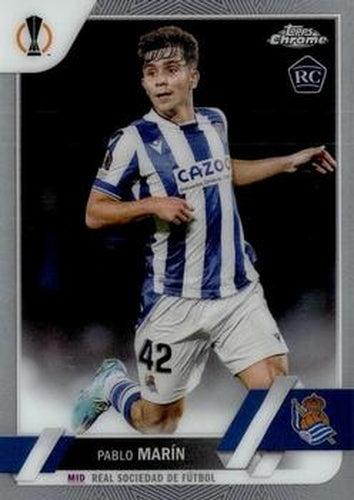 #54 Pablo Marín - Real Sociedad - 2022-23 Topps Chrome UEFA Club Competitions Soccer