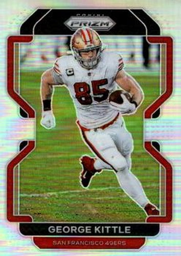 #54 George Kittle - San Francisco 49ers - 2021 Panini Prizm - Silver Football