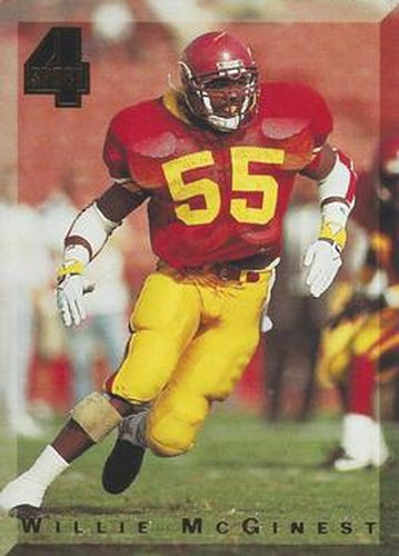#54 Willie McGinest - USC Trojans / New England Patriots - 1994 Classic Four Sport
