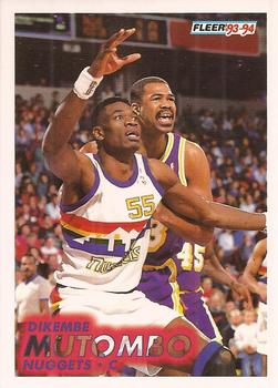 #54 Dikembe Mutombo - Denver Nuggets - 1993-94 Fleer Basketball