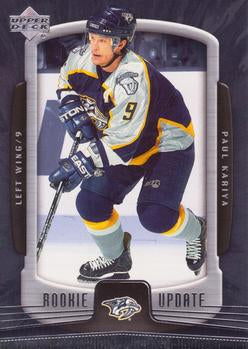 #54 Paul Kariya - Nashville Predators - 2005-06 Upper Deck Rookie Update Hockey