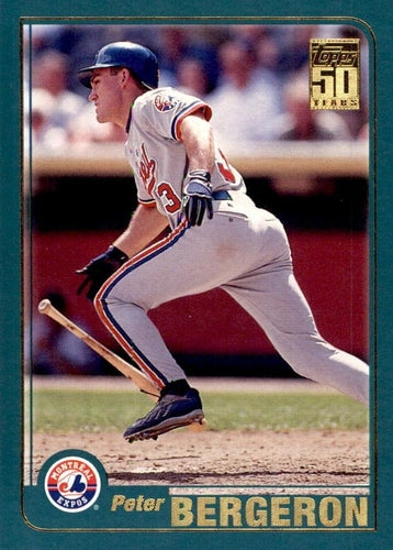 #54 Peter Bergeron - Montreal Expos - 2001 Topps Baseball