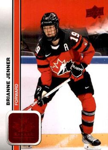 #54 Brianne Jenner - Canada - 2023 Upper Deck Team Canada Juniors - Red Foil Hockey