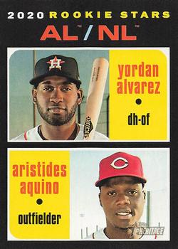 #54 AL/NL 2020 Rookie Stars Yordan Alvarez / Aristides Aquino - Houston Astros / Cincinnati Reds - 2020 Topps Heritage Baseball