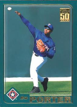 #T54 Bo Porter - Texas Rangers - 2001 Topps Traded & Rookies Baseball