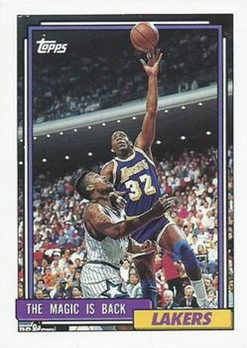 #54 Magic Johnson - Los Angeles Lakers - 1992-93 Topps Basketball