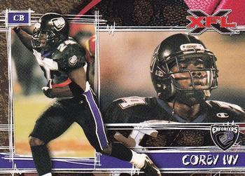 #54 Corey Ivy - Chicago Enforcers - 2001 Topps XFL Football