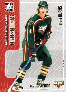 #54 Brent Burns - Houston Aeros - 2005-06 In The Game Heroes and Prospects Hockey