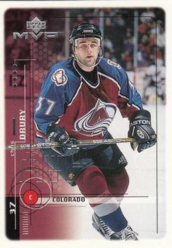 #54 Chris Drury - Colorado Avalanche - 1998-99 Upper Deck MVP Hockey