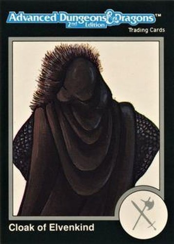 #54 Cloak of Elvenkind - 1991 TSR Advanced Dungeons & Dragons - Silver