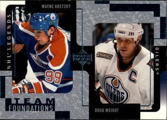 #54 Wayne Gretzky / Doug Weight - Edmonton Oilers - 2000-01 Upper Deck Legends Hockey