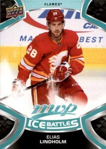 #54 Elias Lindholm - Calgary Flames - 2021-22 Upper Deck MVP - Ice Battles Hockey