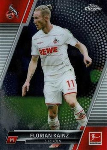 #54 Florian Kainz - 1. FC Koln - 2021-22 Topps Chrome Bundesliga Soccer