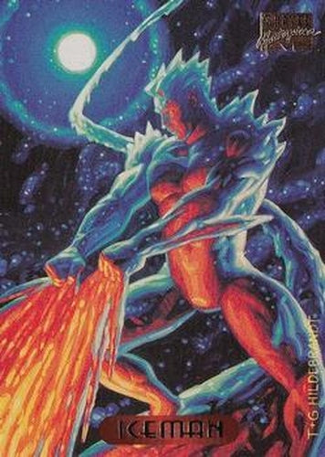 #54 Iceman - 1994 Fleer Marvel Masterpieces Hildebrandt Brothers