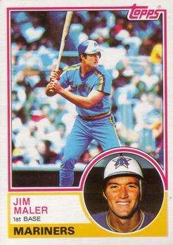 #54 Jim Maler - Seattle Mariners - 1983 Topps Baseball