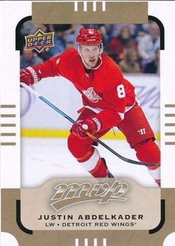 #54 Justin Abdelkader - Detroit Red Wings - 2015-16 Upper Deck MVP Hockey