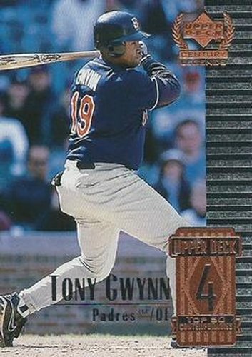 #54 Tony Gwynn - San Diego Padres - 1999 Upper Deck Century Legends Baseball
