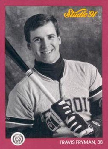 #54 Travis Fryman - Detroit Tigers - 1991 Studio Baseball